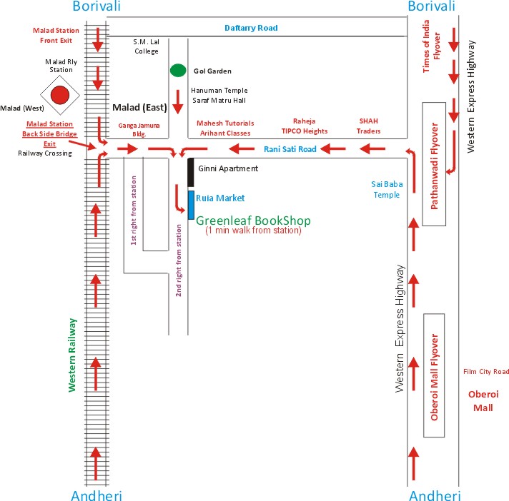 Greenleaf BookShop Location Guidance Image